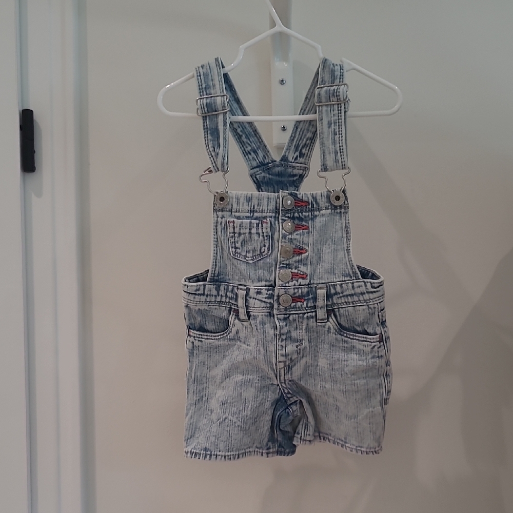 Girls Levi's Blue Denim Overalls 2t